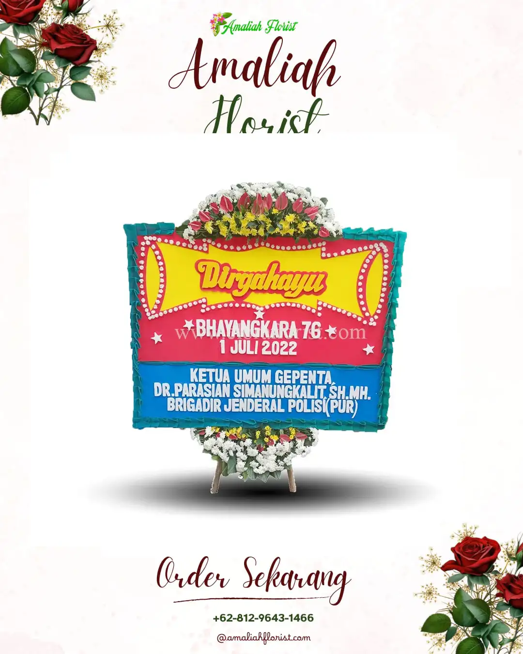 Papan Bunga HUT Ulang Tahun Ngantru